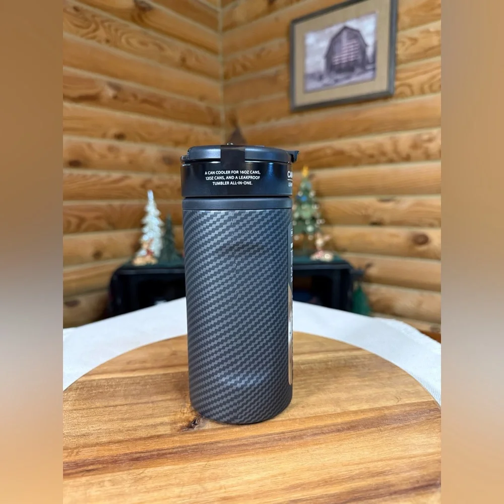 CARBON FIBER 100% Leakproof Brumate Hopsulator TRIO 3-in-1 Can Cooler * Lmtd Ed